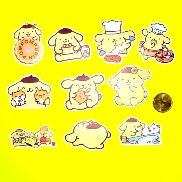 3/$20 Brand New 10x Pompompurin Waterproof Stickers #3 - Picture 1 of 1
